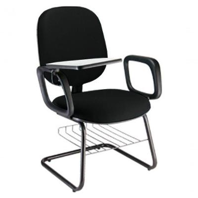 Cadeira Universitária Com Prancheta Para Escolas Linha Uno Preto