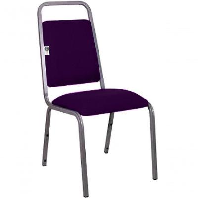 Cadeira Empilhável Para Hotelaria Linha Hotel Fremon Roxo