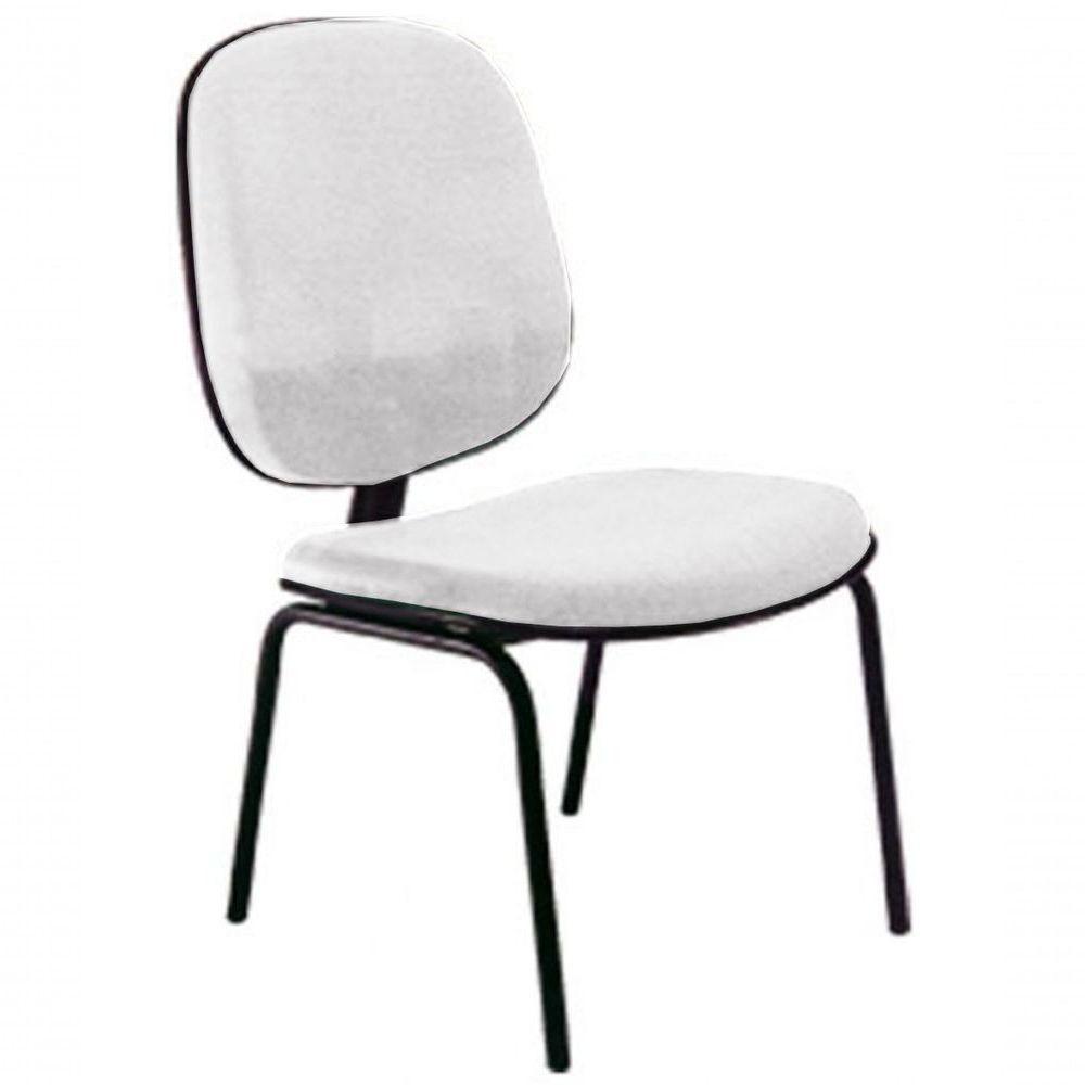 Cadeira Diretor Fixa Para Escritório Linha Uno Branco - 1