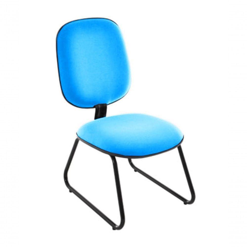 Cadeira Diretor Trapézio Para Escritório Linha Uno Azul - 1