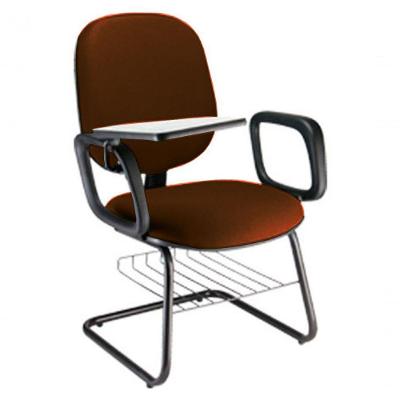 Cadeira Universitária Com Prancheta Para Escolas Linha Uno Marrom