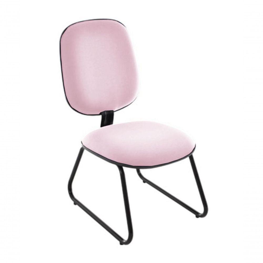 Cadeira Diretor Trapézio Para Escritório Linha Uno Rosa - 1