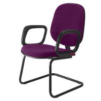 Cadeira Diretor Interlocutor Para Escritório Linha Uno Roxo - 1
