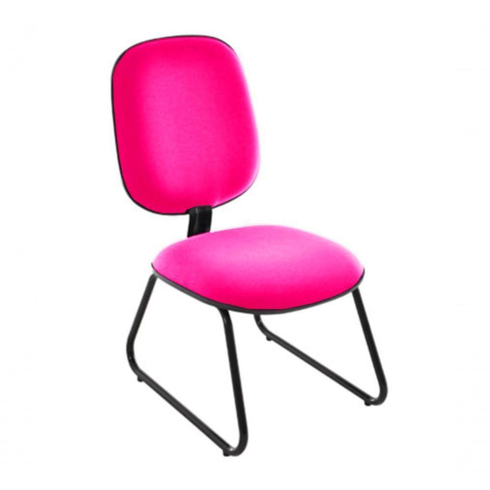 Cadeira Diretor Trapézio Para Escritório Linha Uno Rosa - 1
