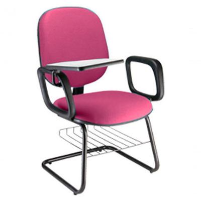 Cadeira Universitária Com Prancheta Para Escolas Linha Uno Rosa