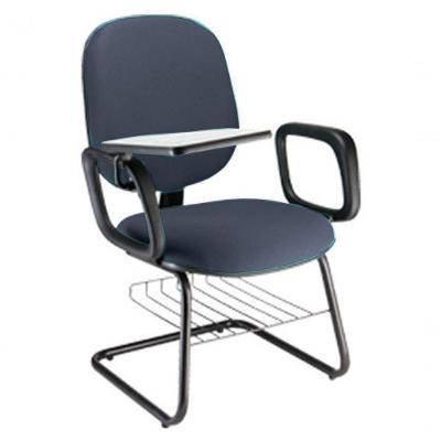 Cadeira Universitária Com Prancheta Para Escolas Linha Uno Azul