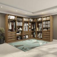 Conjunto Closet Kappesberg Adapt Nogueira 5 Peças 342cm X 263cm - 1