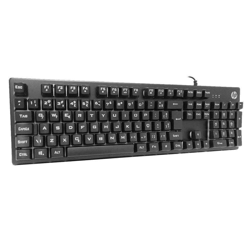 Teclado Gamer Hp K500F, Usb, Membrana, Led Rgb, Abnt2, Preto - 6