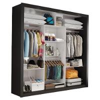 Closet Casal Clarice Sem Gavetas Preto - 1