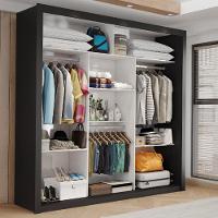 Closet Casal Clarice Sem Gavetas Preto - 2