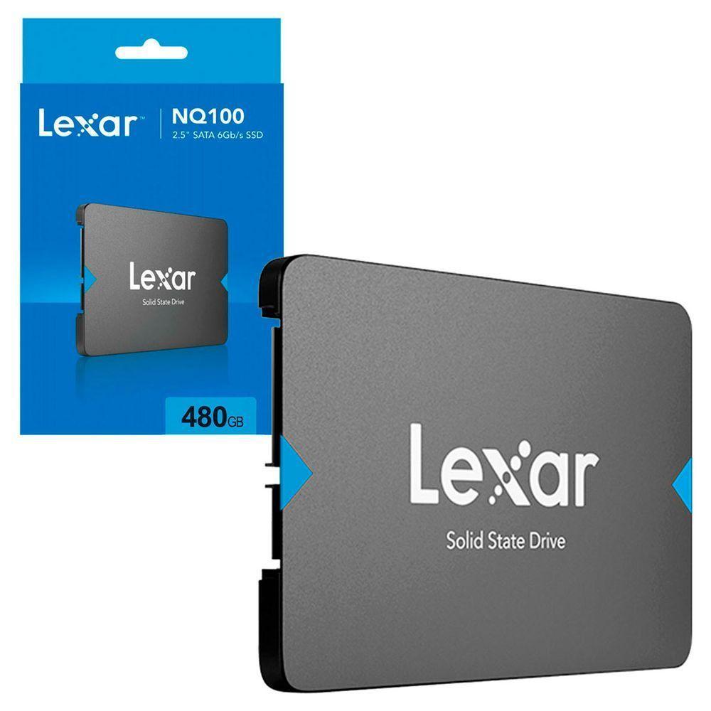 Ssd 480gb Lexar Nq100, Sata Iii (6gb-s), Leitura 550mb-s, 2.5 - Lnq100x480g-rnnnu - 1