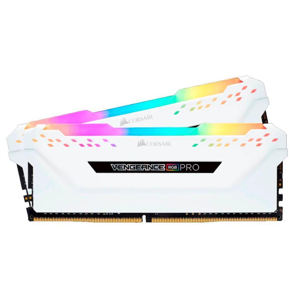 Memória Ram Corsair Vengeance Rgb Pro Ddr4 16gb (2x8gb) 3200mhz - Branco (cmw16gx4m2c3200c16w) - 2