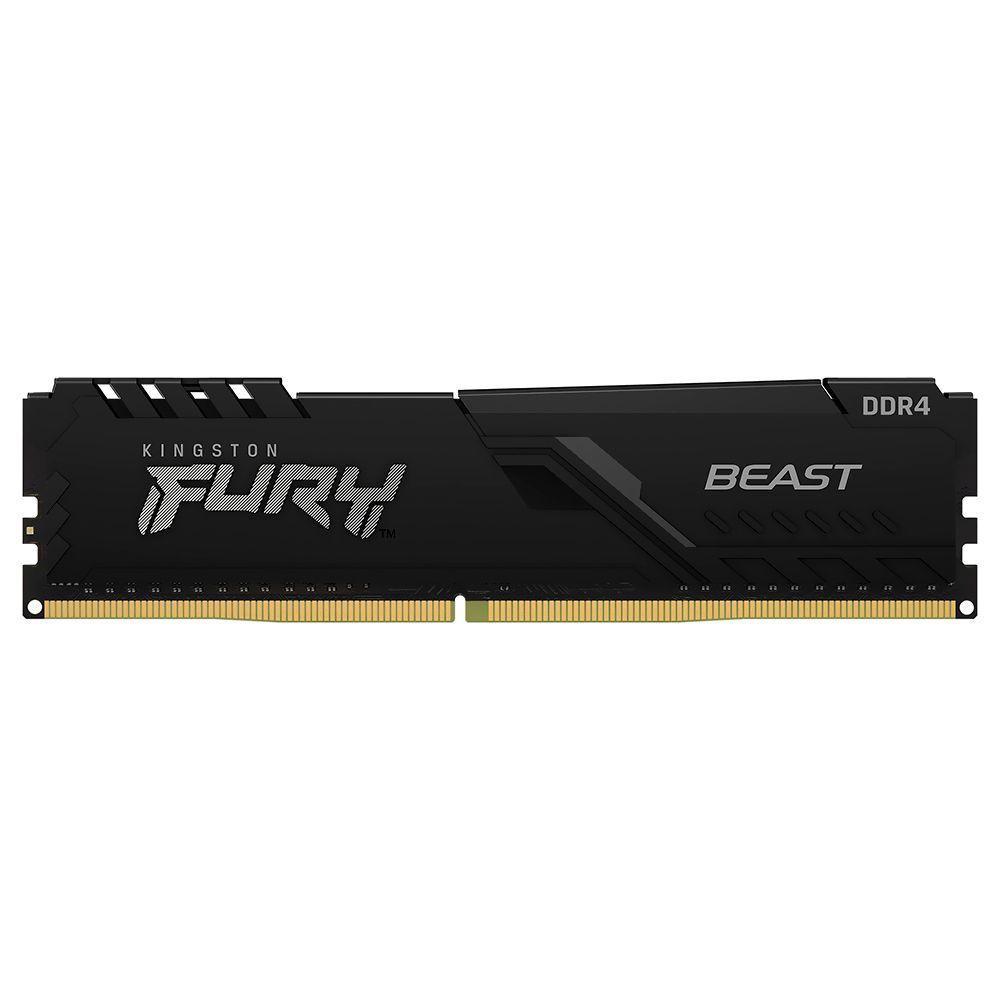 Memória Ram Kingston Fury Beast Ddr4 8gb 3200mhz - Preto (kf432c16bb/8) - 1