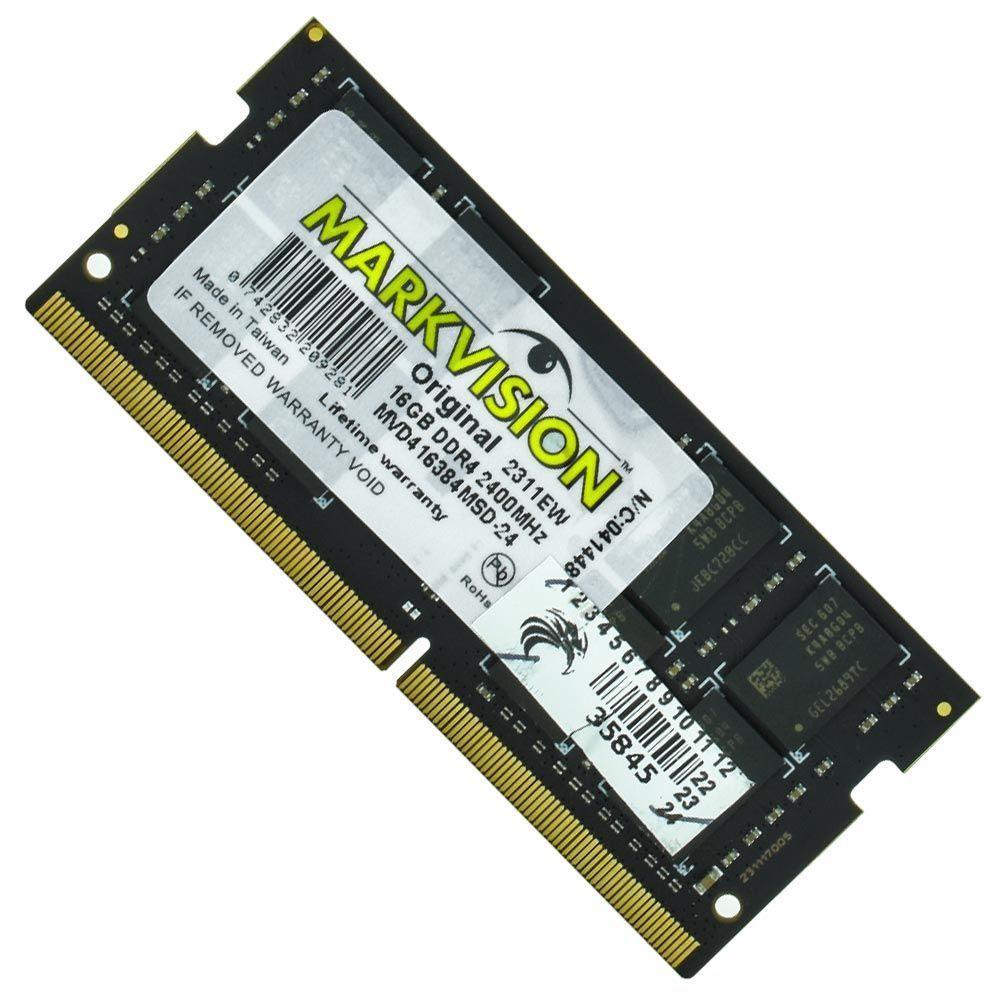 Memória Ram Para Notebook Markvision Ddr4 16gb 2400mhz - Mvd416384msd-24 - 2