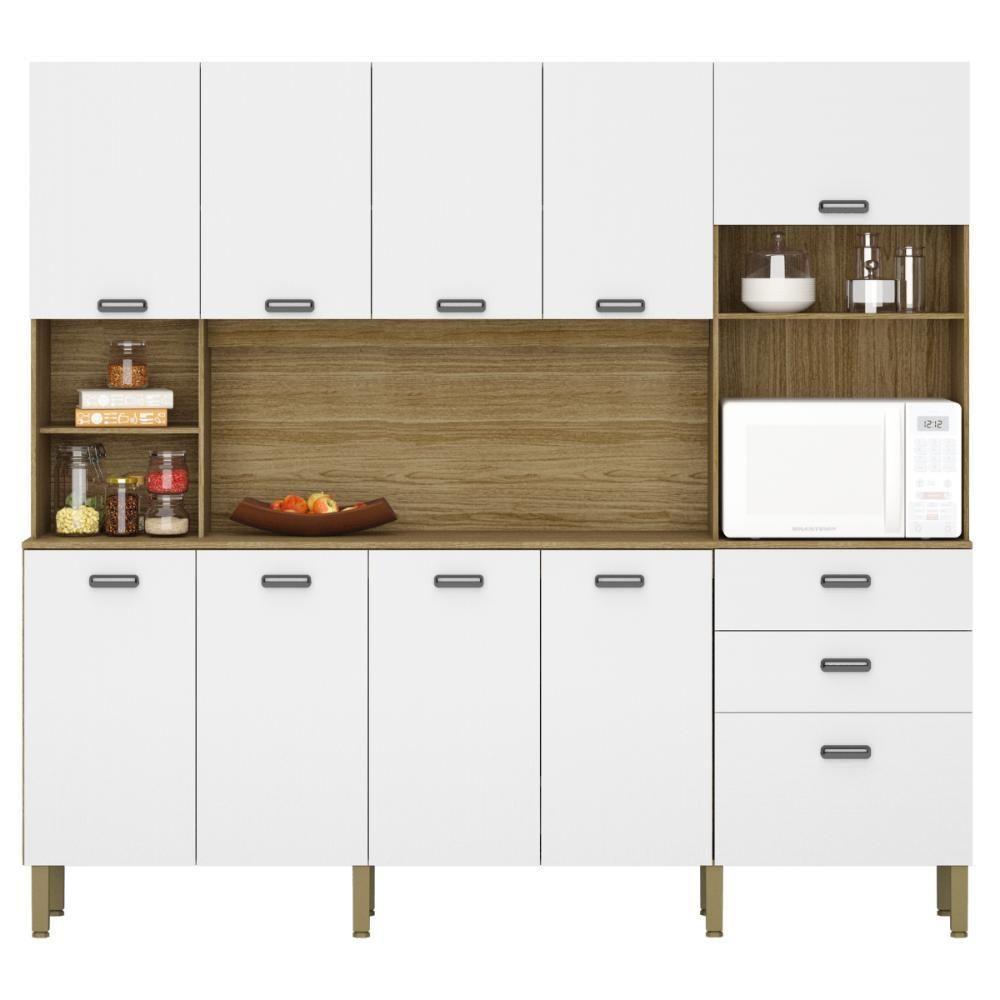 Kit De Cozinha Com 9 Portas E 2 Gavetas Budapeste Supremo - 1