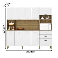 Kit De Cozinha Com 9 Portas E 2 Gavetas Budapeste Supremo - 3