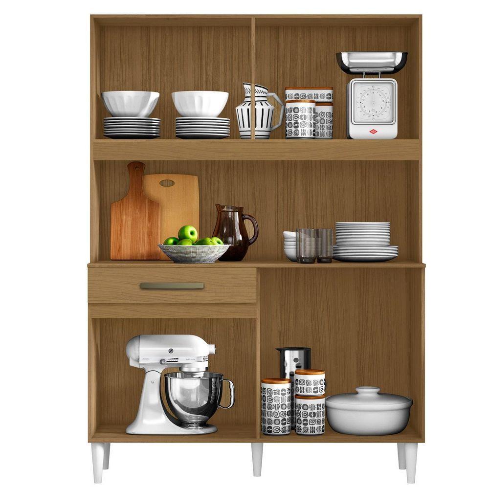 Kit Cozinha 8 Portas 1 Gaveta Cloe Atacama Off White - 5