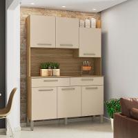 Kit De Cozinha 6 Portas E 2 Gavetas Udine Freijó Vanila - 2