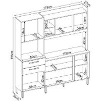 Cozinha Compacta 6 Portas 2 Gavetas Selecta 96211 Avena Menta Demobile Avena Menta - 8