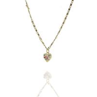 Pulseira Com Coração De Zircônias Folheado A Ouro 18K - 1