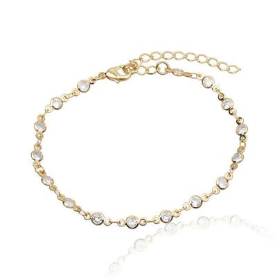 Pulseira Pontos De Luz Milliá Folheado A Ouro 18k