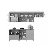 Kit de Cozinha Modulada 5 Peças Marquesa Gourmet C5P29 Nature/Verde - Nesher - 7