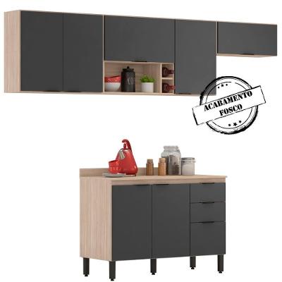 Cozinha Modulada 4 Peças Frcz4 Avena Grafito