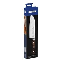 Faca Santoku Tramontina Century Wood Com Lâmina Em Aço Inox E Cabo De Madeira Tratada Castanho 7 Polegada - 7