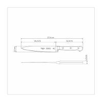 Faca Utility Tramontina Century Wood Com Lâmina Em Aço Inox E Cabo De Madeira Tratada Castanho 6 Polegada - 8