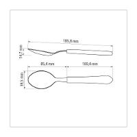Kit 6 Colher De Mesa Inox Vermelho Leme Tramontina - 6