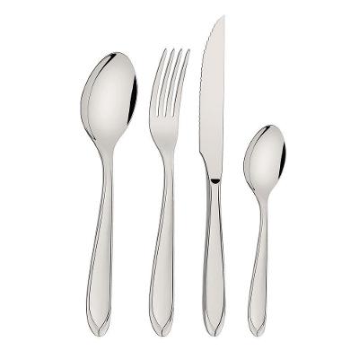 Faqueiro Laguna 66906420 Aço Inox Acabamento Brilho 16 Peças Prata Tramontina