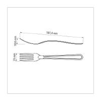 Kit 12 Garfo De Mesa Inox Buzios - Tramontina - 5