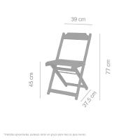Conjunto 2 Cadeiras Dobrável Em Madeira Maciça - 2