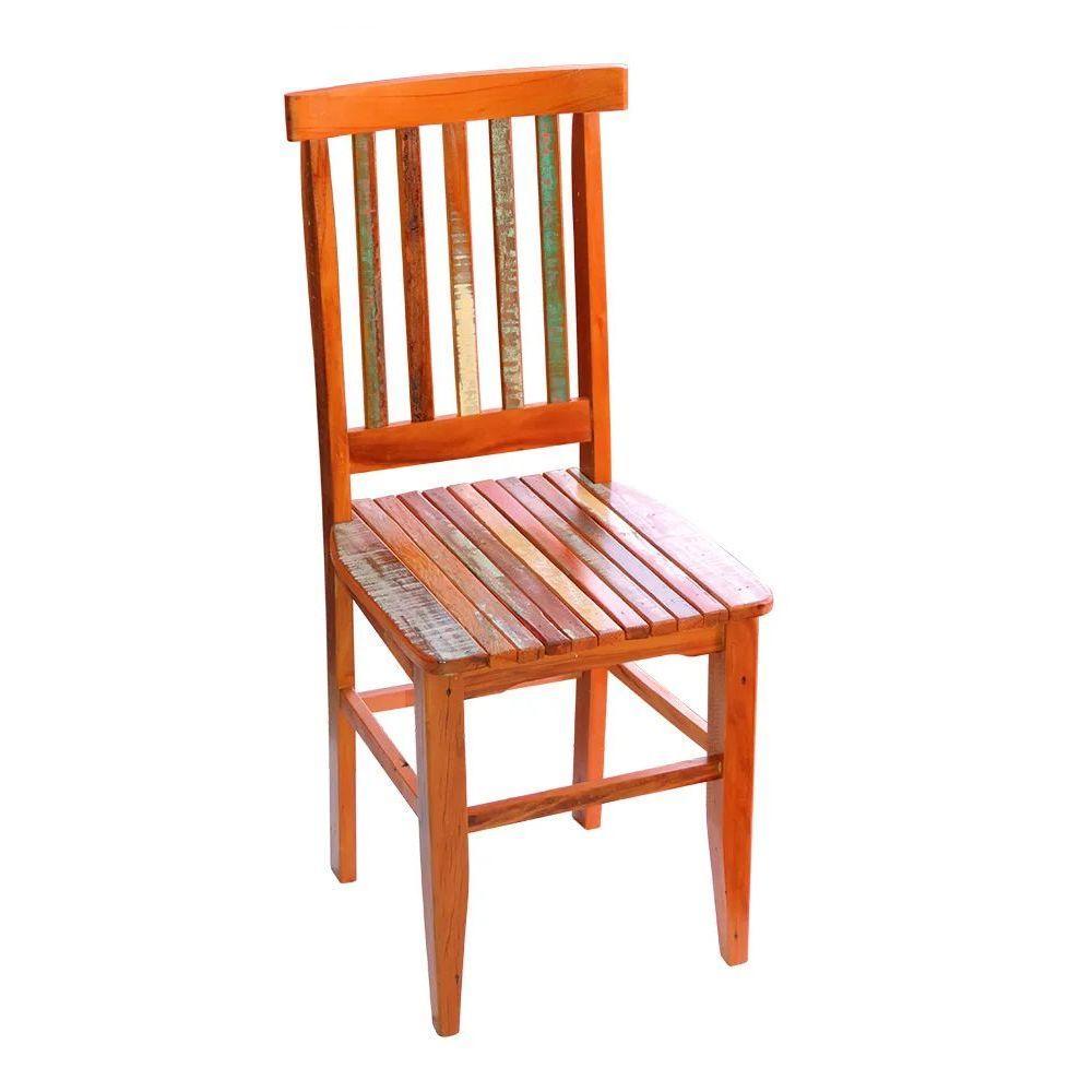 Cadeira Mineira Madeira Maciça Com Pátina - 1