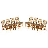 Kit 8 Cadeiras Madri Madeira Maciça Com Pátina - 1