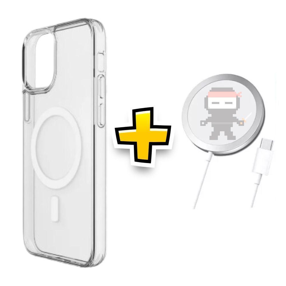 Kit Capa Magnética Para Iphone 11 Pro E Cabo Carregamento - 1