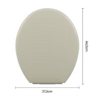 Assento Sanitário Plástico Astra Tpk-as Almofadado Bege - 2