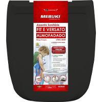 Assento Sanitário Almofadado Linea Fit Preto Mebuki - 1