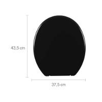 Assento Sanitário Soft - Astra Preto - 5