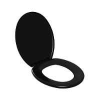 Assento Sanitário Soft - Astra Preto - 7