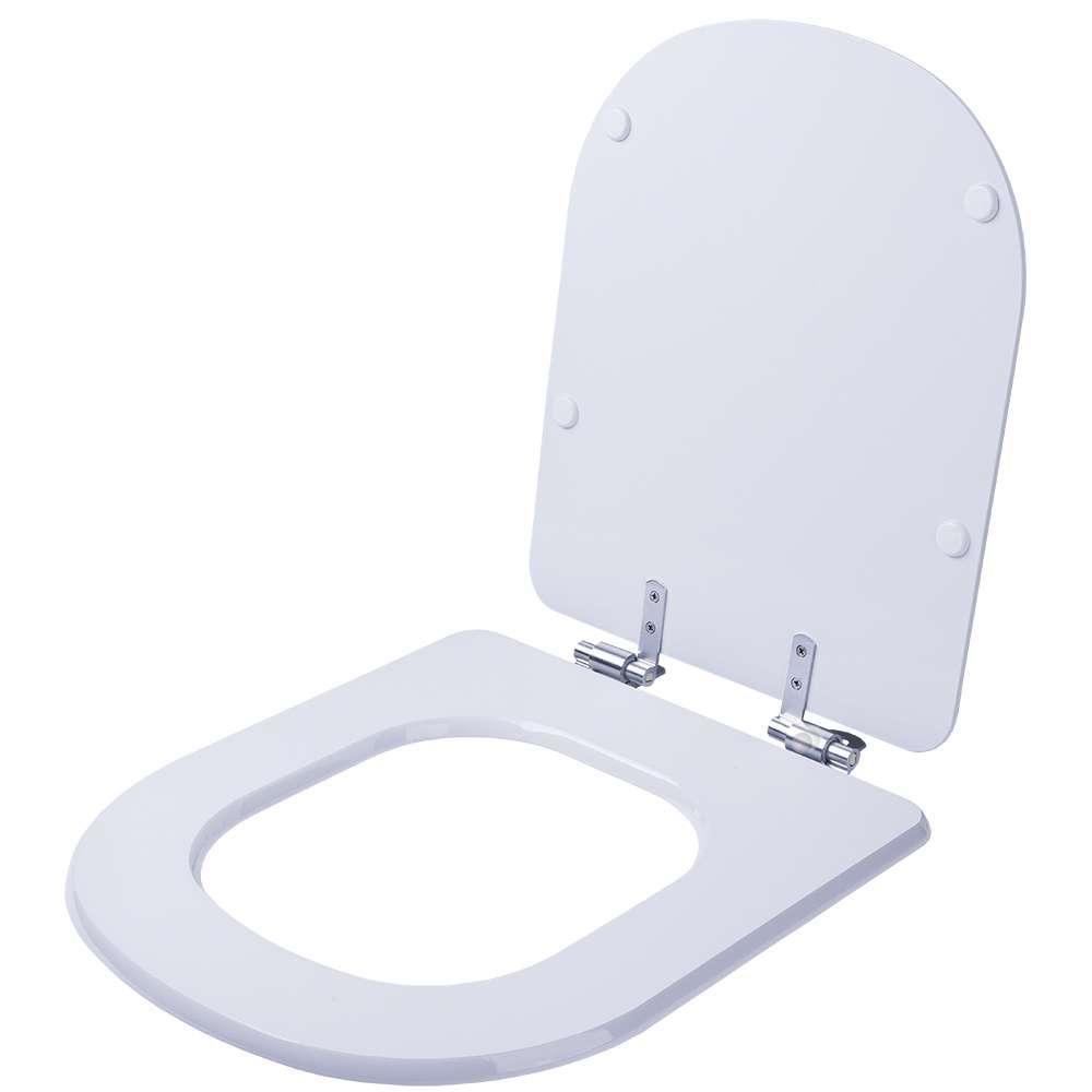 Assento Sanitário Poliester Com Amortecedor Vogue Plus Branco Para Bacia Deca - 10