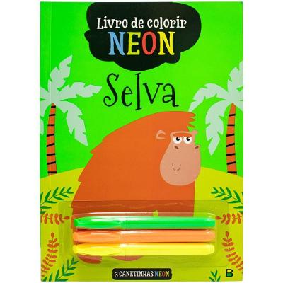 Livro De Colorir E Atividades Neon - Todo Livro - Selva