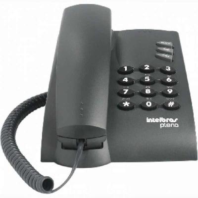 Telefone C Fio Intelbras Pleno Preto