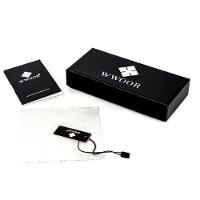 Relógio Esportivo Para Homens De Quartzo Pulseira Em Aço Inoxidavel á Prova água Preto Dourado - 2