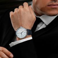 Relógio De Pulso Automático Mecânico Nort Amoy Edge Pulseira De Couro Impermeável Preto - 2