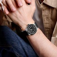 Relógio De Pulso De Quartzo Masculino Design Esportivo Impermeável Preto - 3