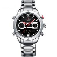 Relógio Impermeável Digital Masculino Esportivo Duplo Display Vermelho - 1