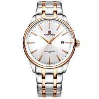 Relógio De Quartzo Masculino Pulseira De Aço Inoxidável Resistente à água Rose - 1