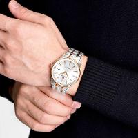 Relógio De Quartzo Masculino Pulseira De Aço Inoxidável Resistente à água Rose - 3