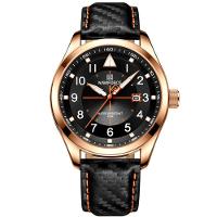 Relógio Esportivo Masculino Quartzo Casual à Prova D \'água Laranja - 1